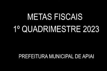 AUDIÊNCIA PÚBLICA - METAS FISCAIS 1º QUADR./2023