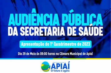 AUDIÊNCIA PÚBLICA DE SAÚDE - 1º QUADR./2023